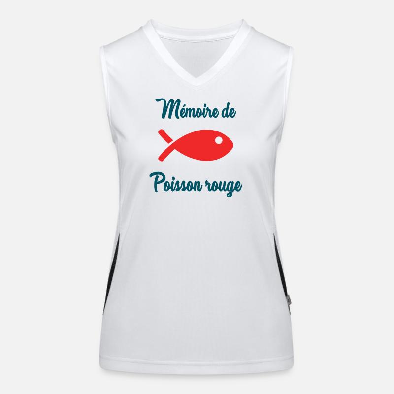 GOLDFISH. FISH. MEMORY Women's Functional Contrast Tank Top