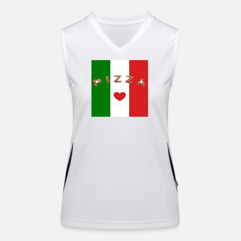 I love pizza Women's Functional Contrast Tank Top