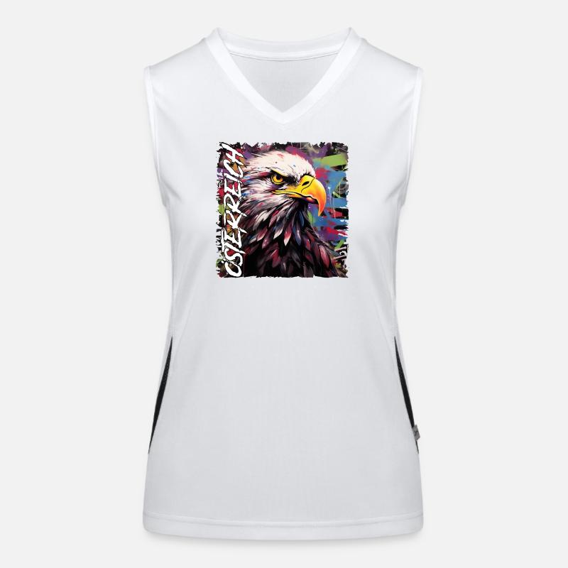 Austria Design with Eagle for Austrians Women's Functional Contrast Tank Top