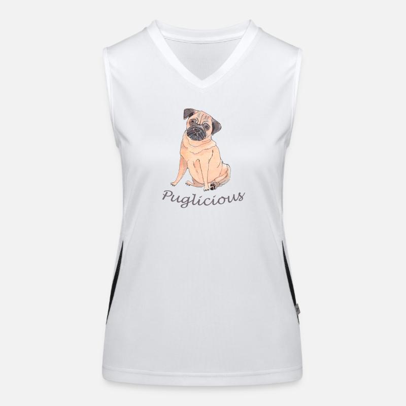 Puglicious Women's Functional Contrast Tank Top