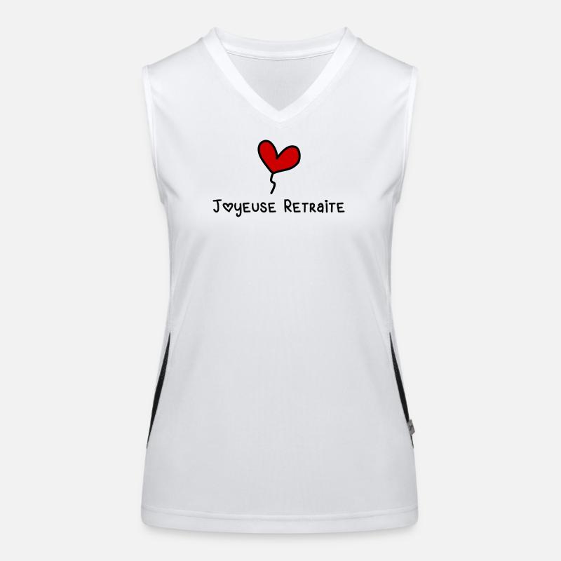 RUHESTAND Funktionelles Kontrast-Tank Top für Frauen