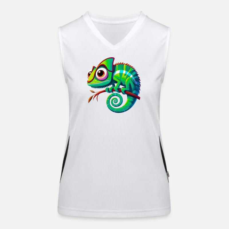 Chamäleon Funktionelles Kontrast-Tank Top für Frauen