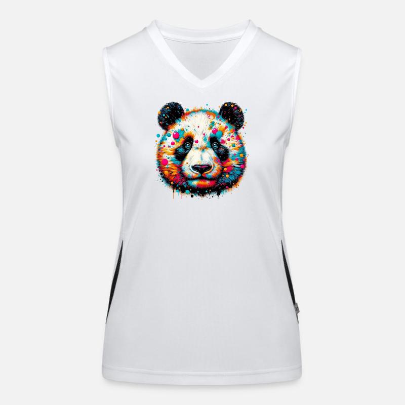 Panda Women's Functional Contrast Tank Top