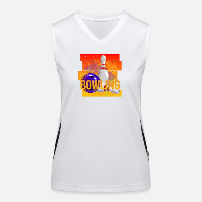 Bowling Funktionelles Kontrast-Tank Top für Frauen