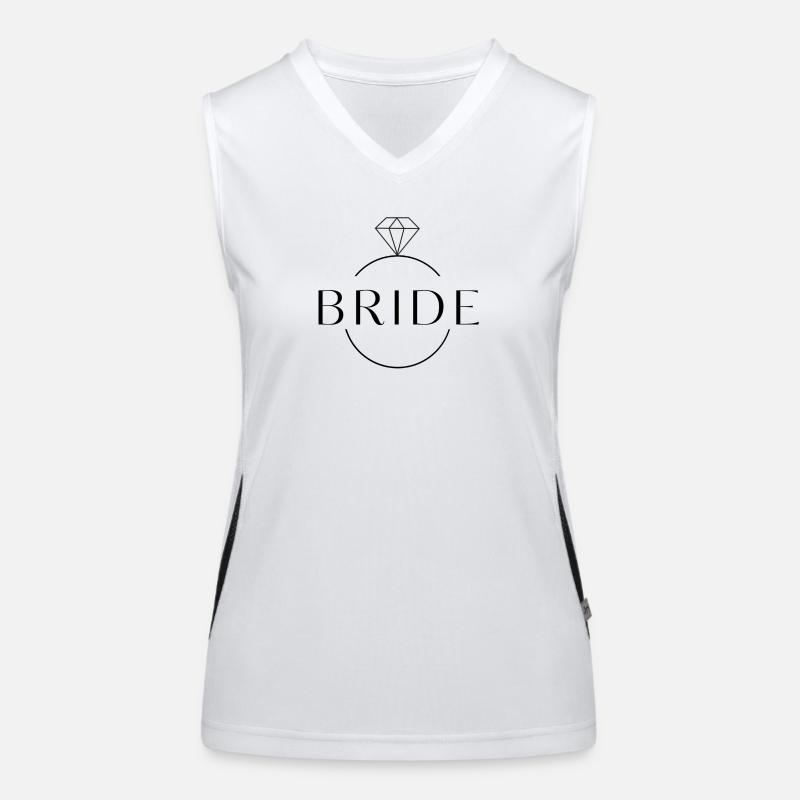 Team Bride Diamond Ring Personalizable Women's Functional Contrast Tank Top
