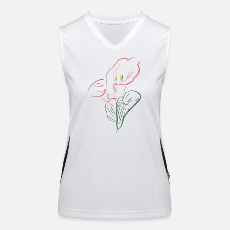 Mélange CALLA Rouge-Rose Débardeur respirant contrasté Femme
