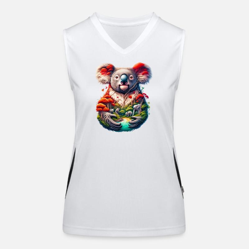 Koala Funktionelles Kontrast-Tank Top für Frauen