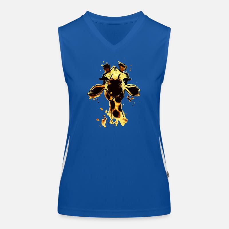 Giraffe Funktionelles Kontrast-Tank Top für Frauen