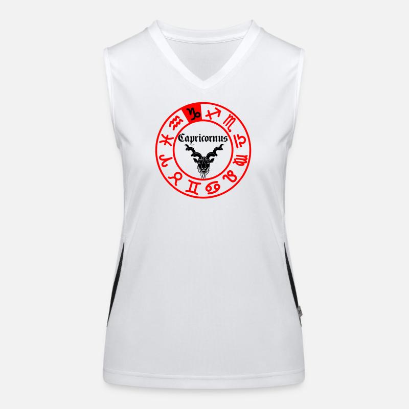 Zwölf Sternzeichen Steinbock Steinbock Funktionelles Kontrast-Tank Top für Frauen