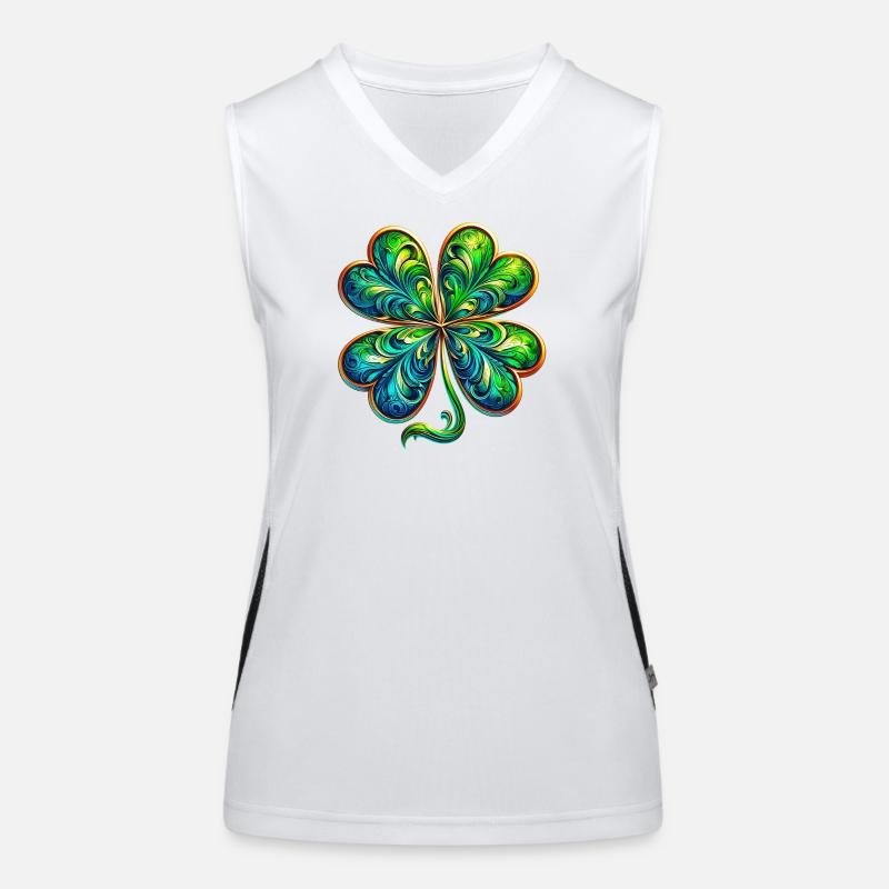 Four-leaf clover Women's Functional Contrast Tank Top