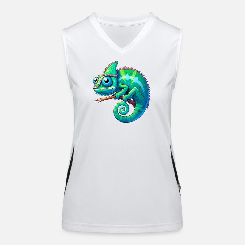 Chameleon - Women's Functional Contrast Tank Top - white/black