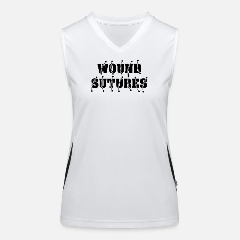 Sutures de plaies Débardeur respirant contrasté Femme