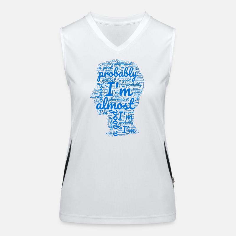 Apotheker lustiges Geschenkdesign. Funktionelles Kontrast-Tank Top für Frauen