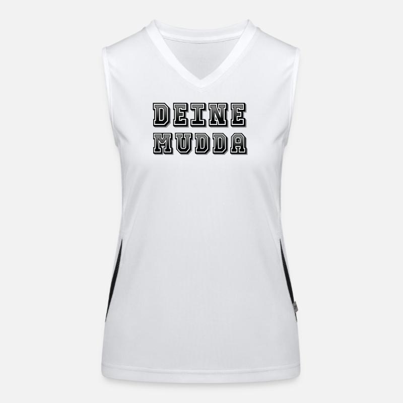 Deine Mudda Funktionelles Kontrast-Tank Top für Frauen