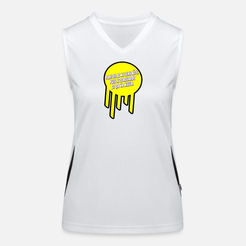 Sometimes I feel stupid Women's Functional Contrast Tank Top
