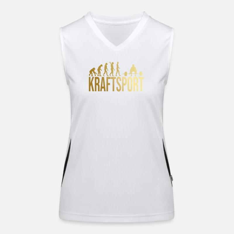 Evolution Kraftsport Funktionelles Kontrast-Tank Top für Frauen