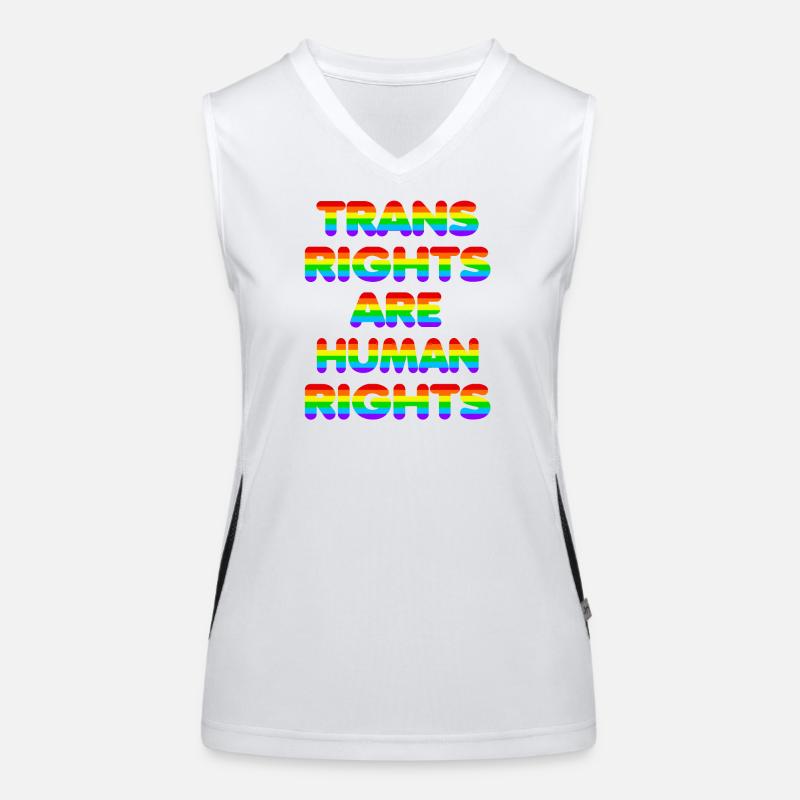 Trans Rights for CSD Christopher Street Day Funktionelles Kontrast-Tank Top für Frauen