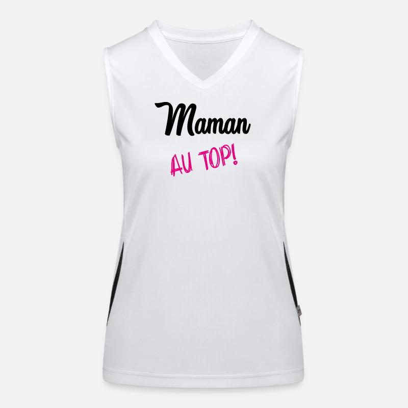 MAMA AN DER SPITZE Funktionelles Kontrast-Tank Top für Frauen