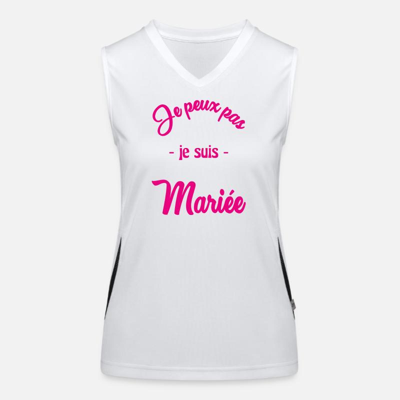 Junggesellinnenabschied. HOCHZEIT Funktionelles Kontrast-Tank Top für Frauen
