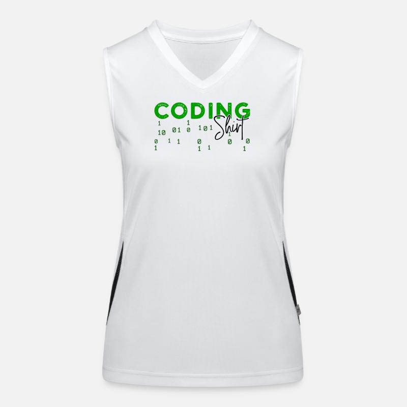 Coden Developer Programmer Web Developer Saying Women's Functional Contrast Tank Top