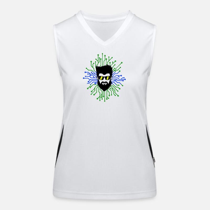 Nerd Developer Computer Code Informatik Debug Funktionelles Kontrast-Tank Top für Frauen