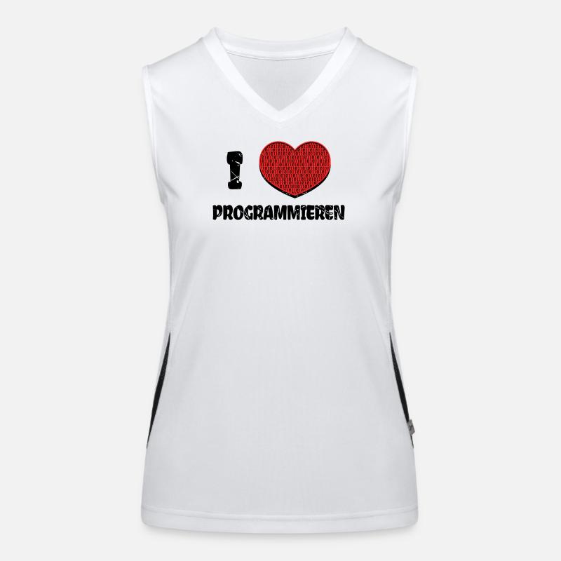 Developer Heart Web Developer Statement Computer Women's Functional Contrast Tank Top