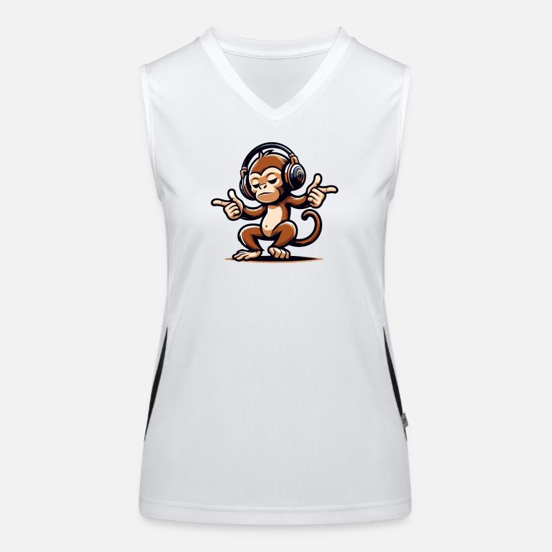 Der Mix Master Monkey Funktionelles Kontrast-Tank Top für Frauen