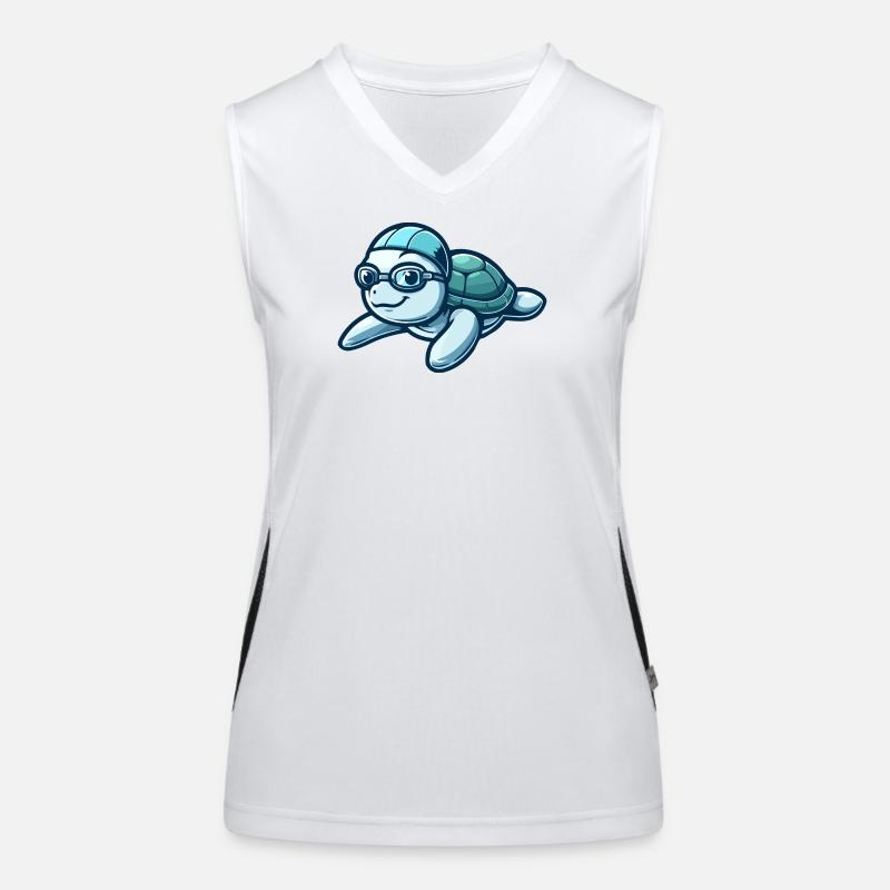 Learned Loggerhead: The Oceanic Scholar Women's Functional Contrast Tank Top