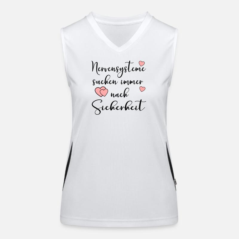NERVENSYSTEME SICHERHEIT Funktionelles Kontrast-Tank Top für Frauen