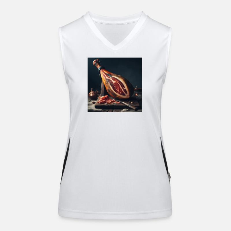 Cuisse de jambon serrano Débardeur respirant contrasté Femme