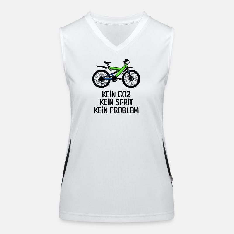 Refueling Bicycle Energy Storage Drive Statement Women's Functional Contrast Tank Top