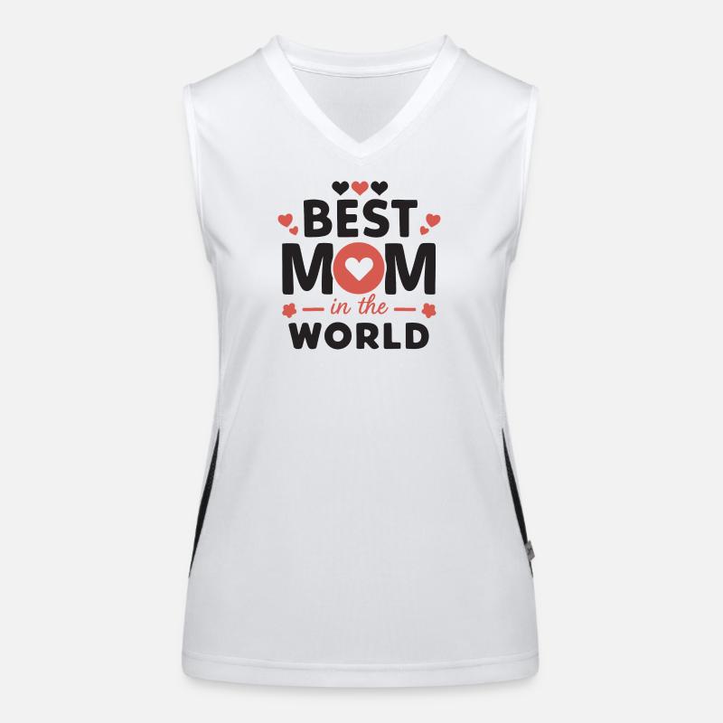 Beste Mama der Welt Funktionelles Kontrast-Tank Top für Frauen