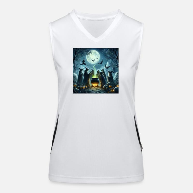 Hexenzirkel Funktionelles Kontrast-Tank Top für Frauen