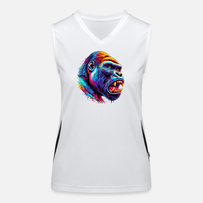 Gorilla Funktionelles Kontrast-Tank Top für Frauen