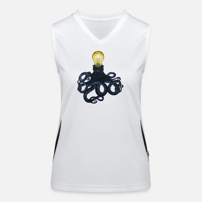 BULB OCTOPUS Women's Functional Contrast Tank Top