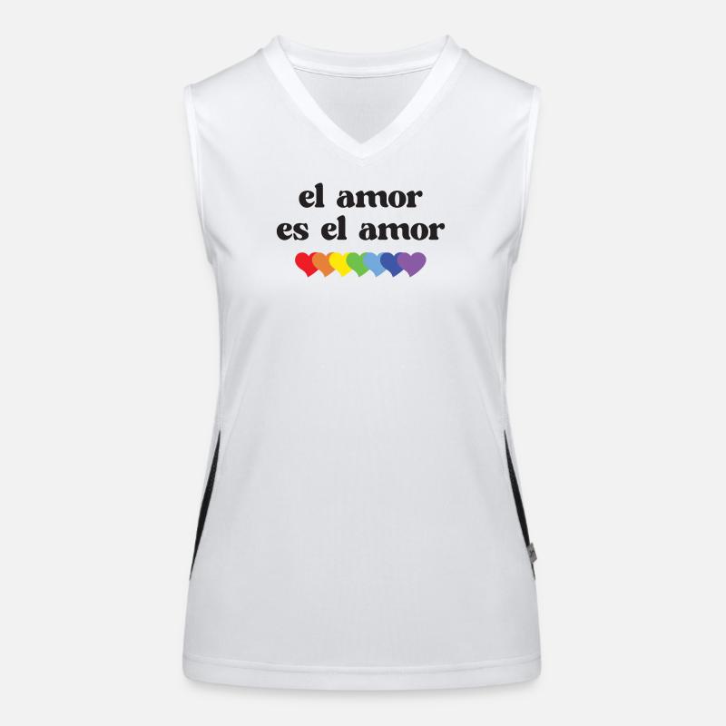 LGBT Pride Month - El Amor es el Amor Women's Functional Contrast Tank Top