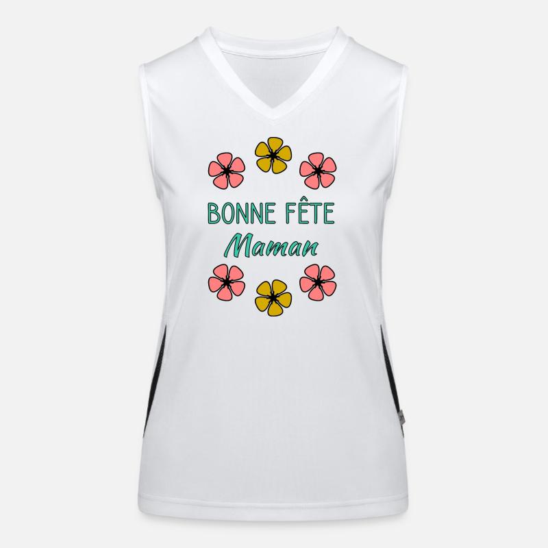 MUTTERTAG. SCHÖNEN MUTTERTAG. MAMA Funktionelles Kontrast-Tank Top für Frauen