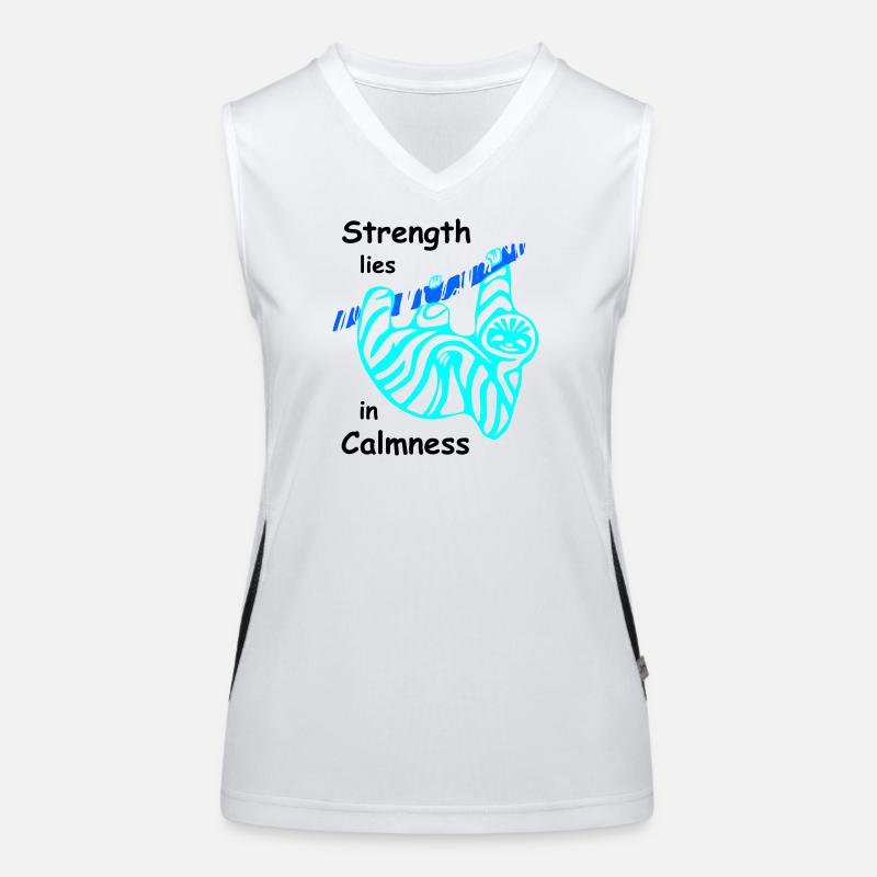 faultier calmness Funktionelles Kontrast-Tank Top für Frauen