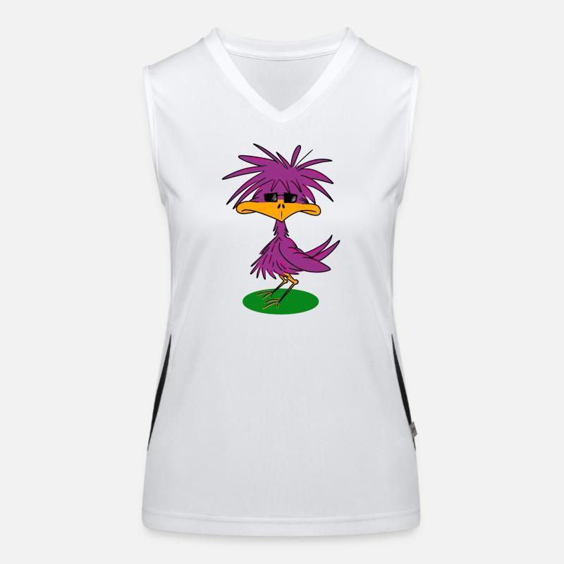 Funky bird Women's Functional Contrast Tank Top