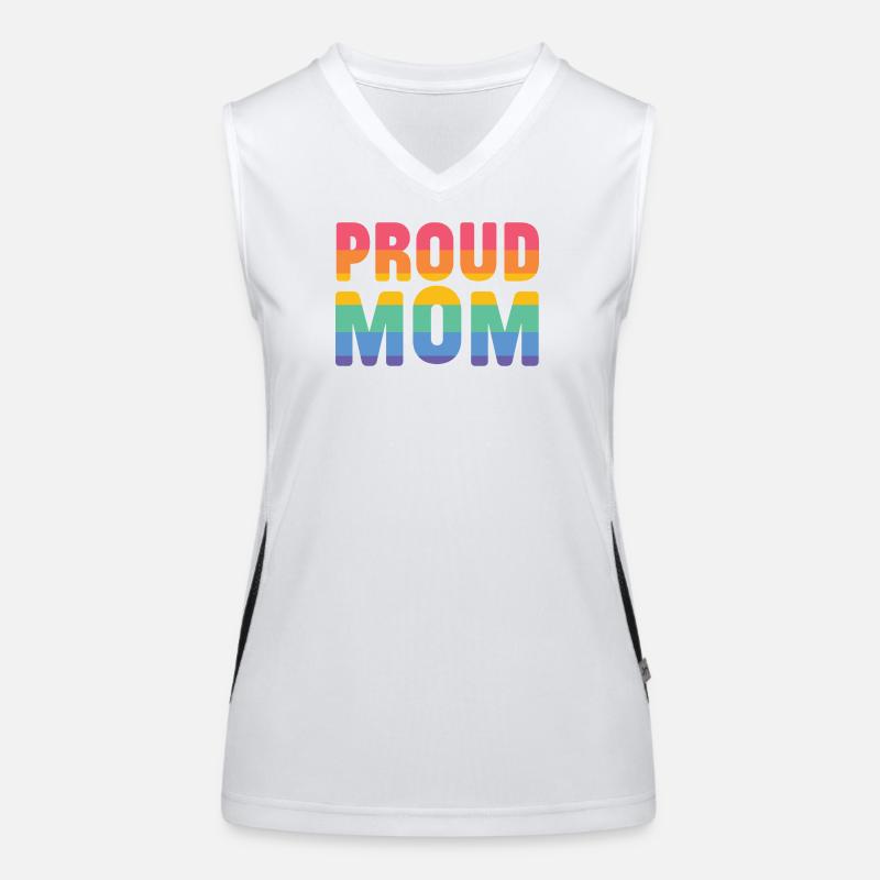 LGBT Pride Month - Stolze Mutter Funktionelles Kontrast-Tank Top für Frauen