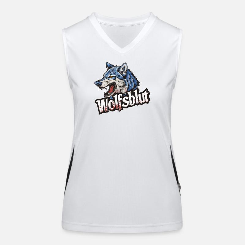 Wolfsblut Werwolf Logo Funktionelles Kontrast-Tank Top für Frauen