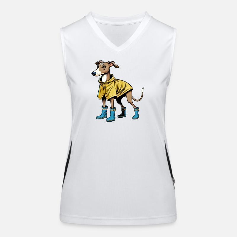 Whippet en imperméable Débardeur respirant contrasté Femme