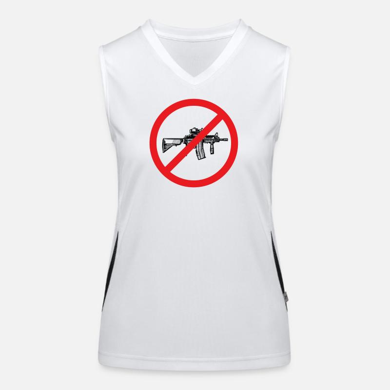 Stop War / Weapon Prohibited Women's Functional Contrast Tank Top