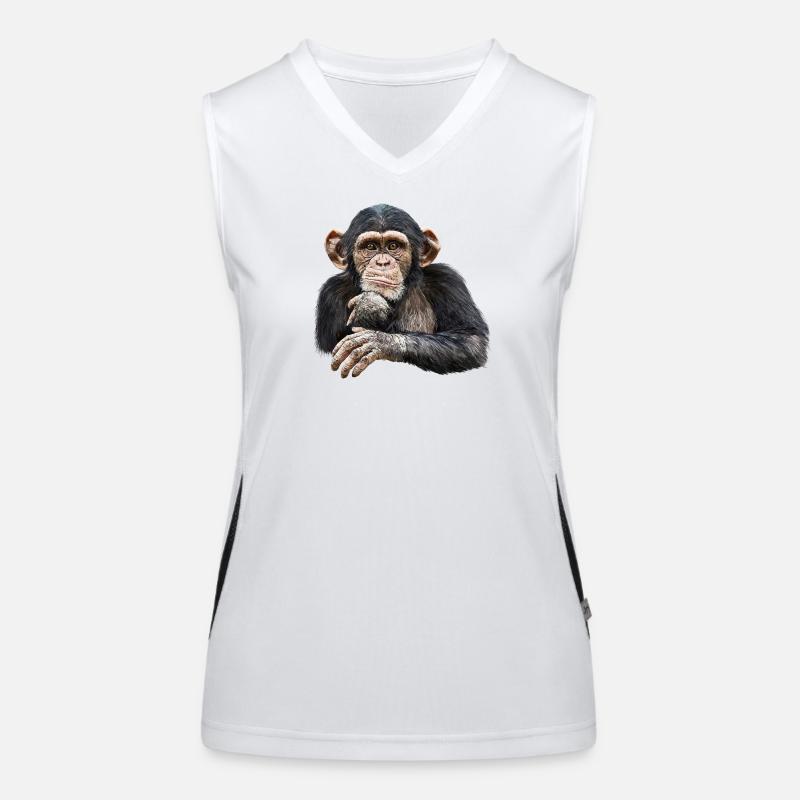 Chimpanzé Débardeur respirant contrasté Femme