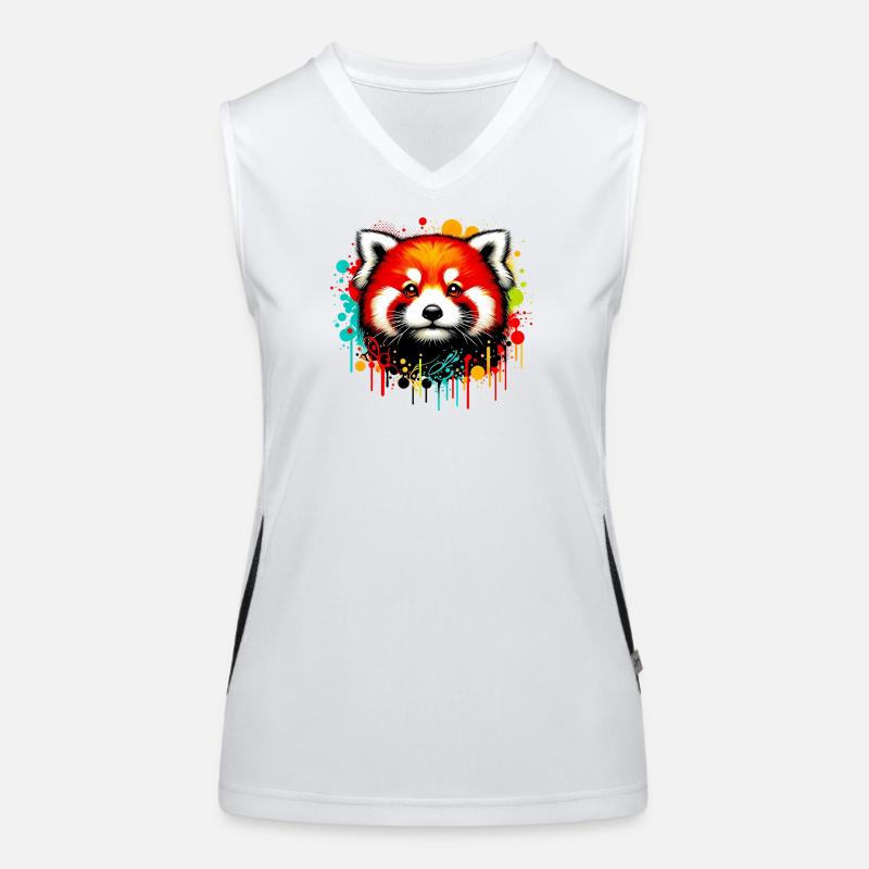 Red panda Women's Functional Contrast Tank Top
