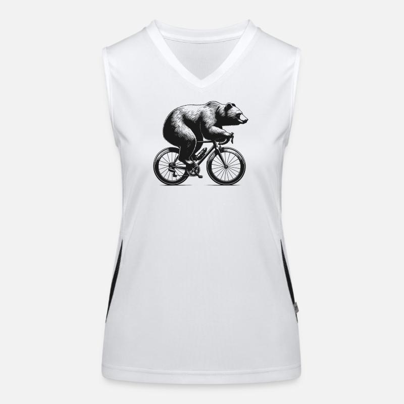 Ours cycliste Débardeur respirant contrasté Femme
