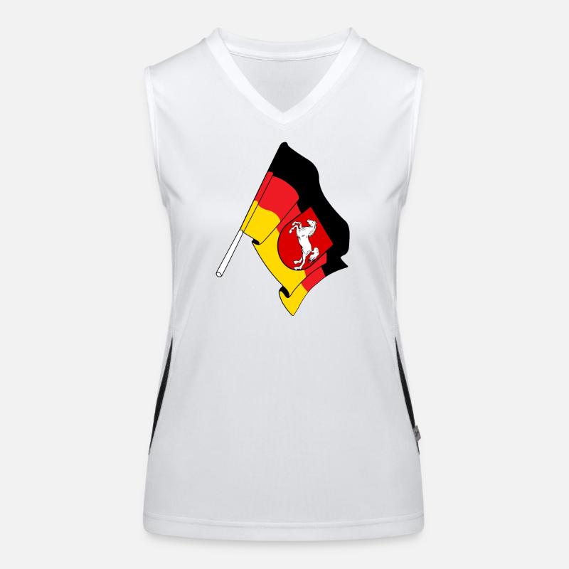 Flag Lower Saxony Women's Functional Contrast Tank Top