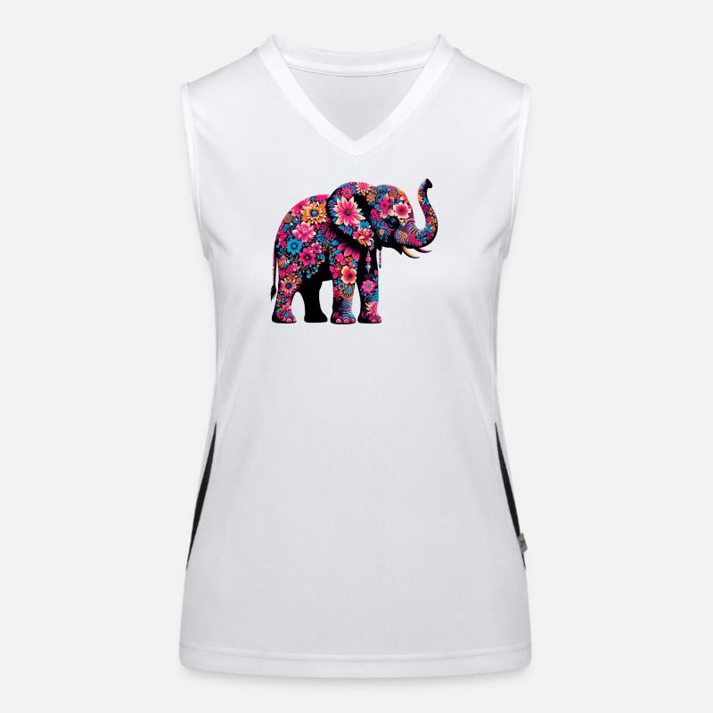 Éléphant Débardeur respirant contrasté Femme