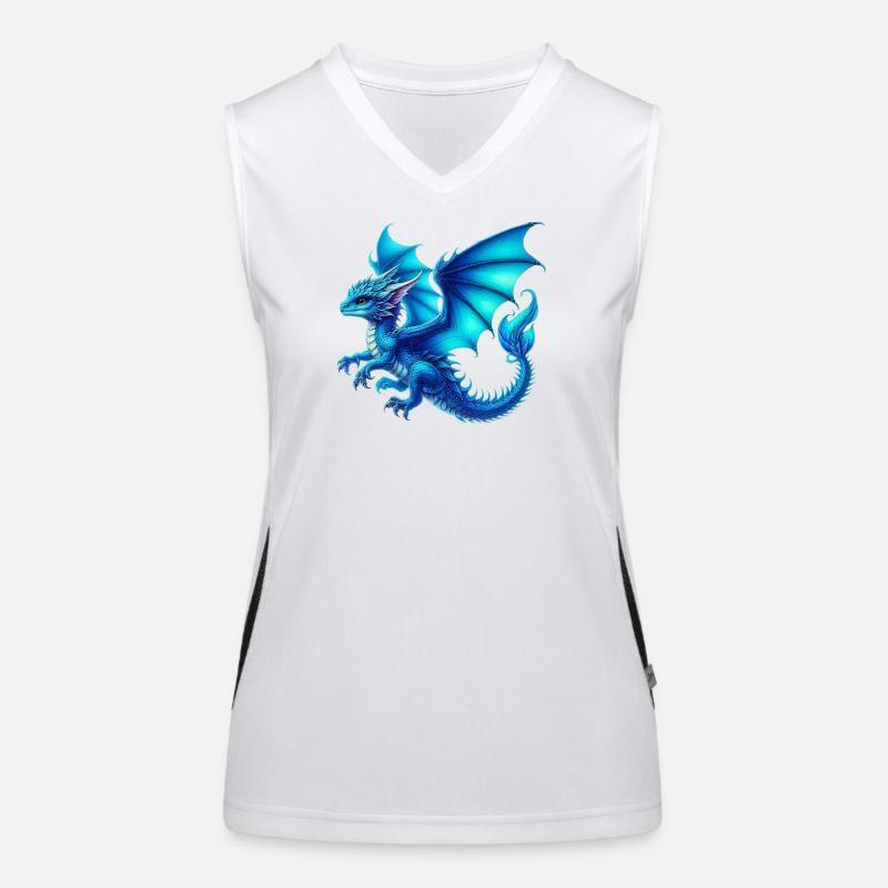 Drache Funktionelles Kontrast-Tank Top für Frauen