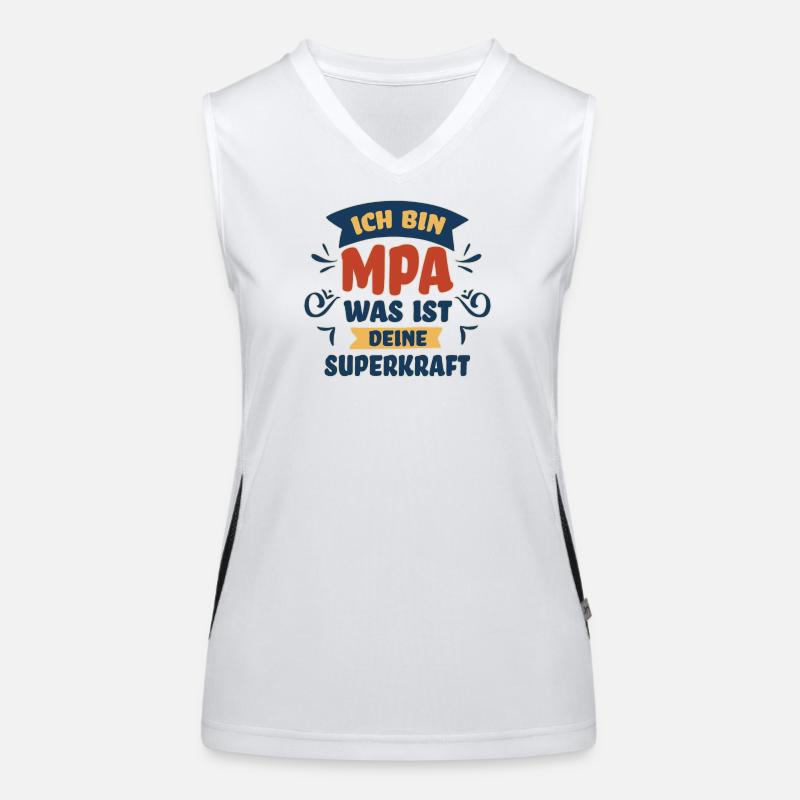Ich bin MPA Funktionelles Kontrast-Tank Top für Frauen